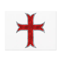 Templar Cross Postcard