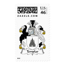 Templar Family Crest postage by coatsofarms Templar Family Crest postage