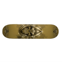 Templar Knight Gothic Medieval Skull with Wings Skate Deck
