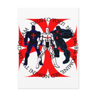 Templar Superheroes Post Card by NordicArms
