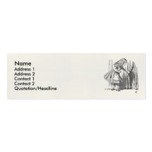 Template Alice Looking for the Door Business Card Template