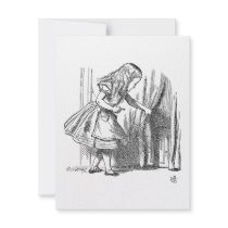 Template Alice Looking for the Door Personalized Announcement