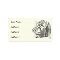 Template Alice Looking for the Door Custom Address Label