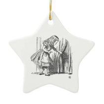 Template Alice Looking for the Door Christmas Tree Ornament