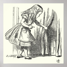 Template Alice Looking for the Door Print