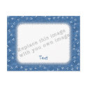 Template Blue Frame postcards