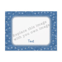 Template Blue Frame postcards by karanta Template Blue Frame postcards