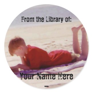 Template Bookplate in the making sticker