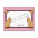 Template - Cat & Butterfly Frame postcards