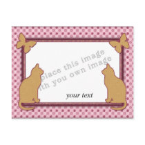 Template - Cat & Butterfly Frame postcards by karanta Template - Cat & Butterfly Frame postcards