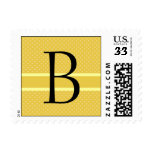 Template Custom Monogram B Wedding Postage Stamp