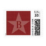Template Custom Monogram B Wedding Postage Stamp