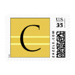 Template Custom Monogram C Wedding Postage Stamp