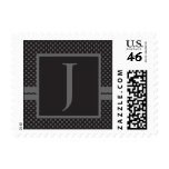 Template Custom Monogram J Wedding Postage Stamp