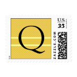 Template Custom Monogram Q Wedding Postage Stamp