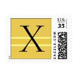 Template Custom Monogram X Wedding Postage Stamp