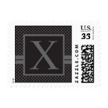 Template Custom Monogram X Wedding Postage Stamp