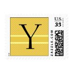 Template Custom Monogram Y Wedding Postage Stamp