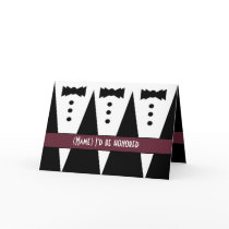 Template for PAGE BOY Invitation - 3 Tuxedos cards by JaclinArt Template for PAGE BOY Invitation - 3 Tuxedos cards