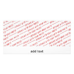 Template for Panoramic, Group or Class Photo Photo Card