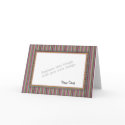 Template - Frame with Stripes cards