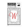 Template Monogram Vintage Floral Wedding Postage