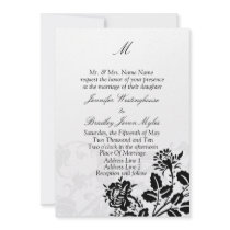 Template Monogram Wedding Invitations