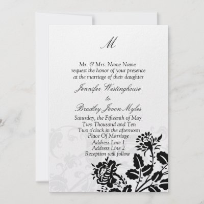 Template Monogram Wedding Invitations by TDSwhite