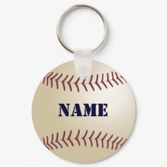 Template Name Baseball Keychain keychain