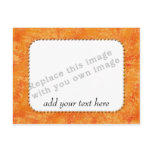 Template "Orange Pattern" postcards