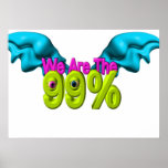 Template OWS protest poster we are the 99%