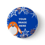 Template, Penguin Snowflake Border Pins