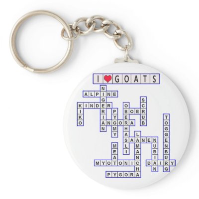 Template Puzzle Goats Keychain