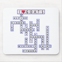 TEMPLATE PUZZLE GOATS MOUSE PAD