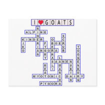 TEMPLATE PUZZLE GOATS POST CARDS
