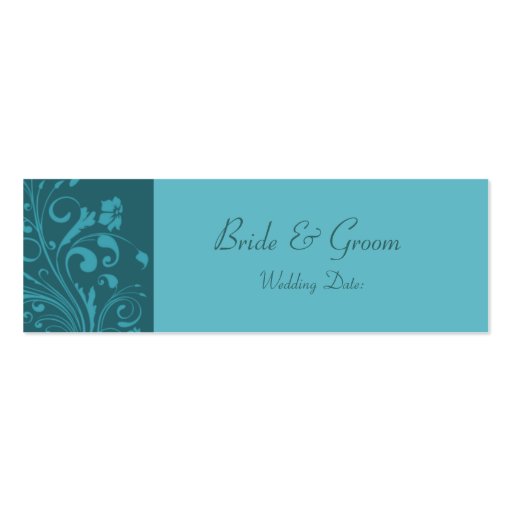 Template - Wedding Favor Tag Business Card Template (front side)