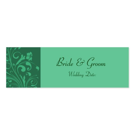 Template - Wedding Favor Tag Business Card (front side)