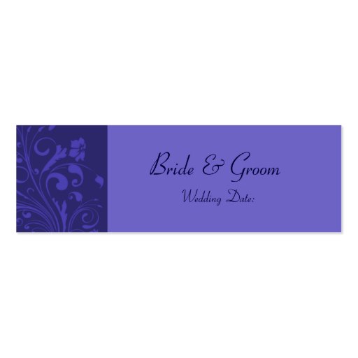 Template - Wedding Favor Tag Business Cards (front side)