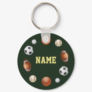 Template World of Sports Keychain - Forest Green 1 keychain
