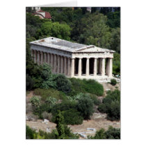 temple hephaestus greeting card