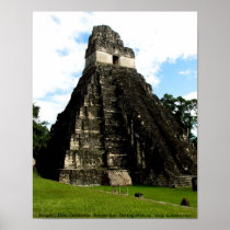 Temple I, Tikal, Guatemala Posters