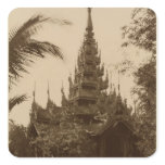 Temple in Mandalay, Burma, late 19th century Sticker