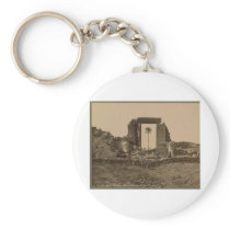 Temple of Amenophis, Egypt circa 1867 Keychains