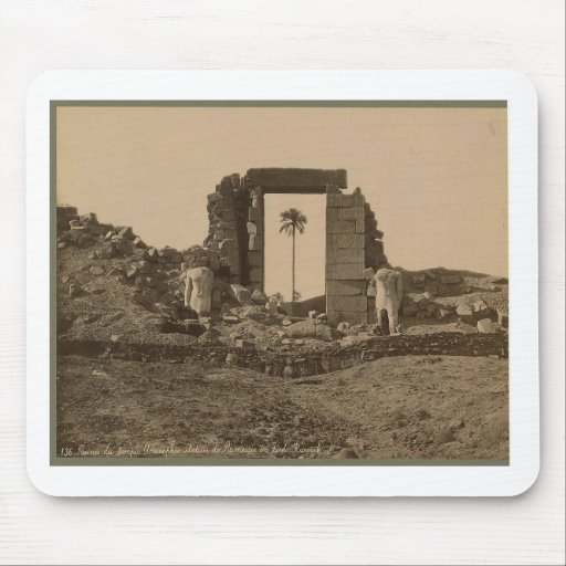 Temple of Amenophis, Egypt circa 1867 Mousepad