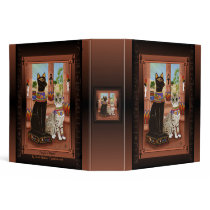 Temple of Bastet Egypt Bast Goddess Cat 2" Binder