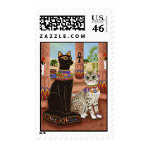 Temple of Bastet Egypt Bast Goddess Cat Postage