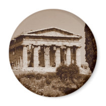 Temple of Hera Refrigerator Magnet
