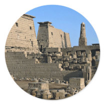 Temple of Luxor, Luxor, Egypt Desert Round Stickers