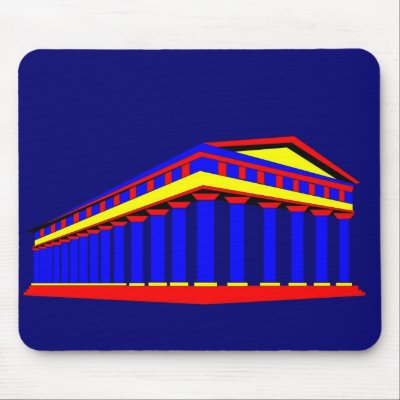 Temple of Neptune Mouse Mats by lonvig
