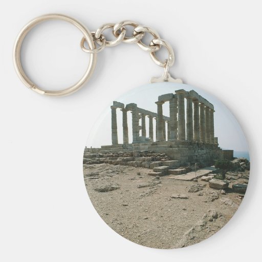 Temple of Poseidon Ruins Keychains